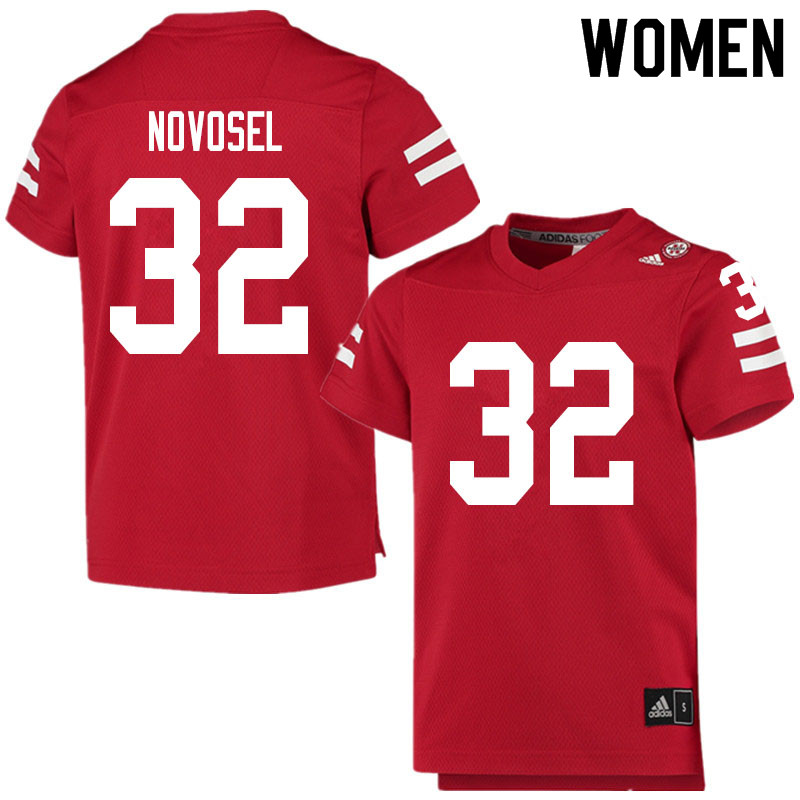 Women #32 Ryan Novosel Nebraska Cornhuskers College Football Jerseys Sale-Scarlet